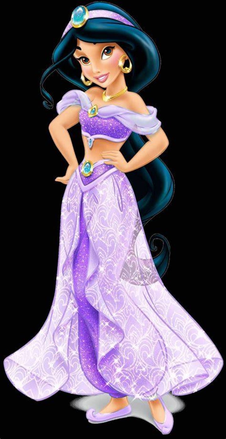 Does Princess Jasmine wear purple?
