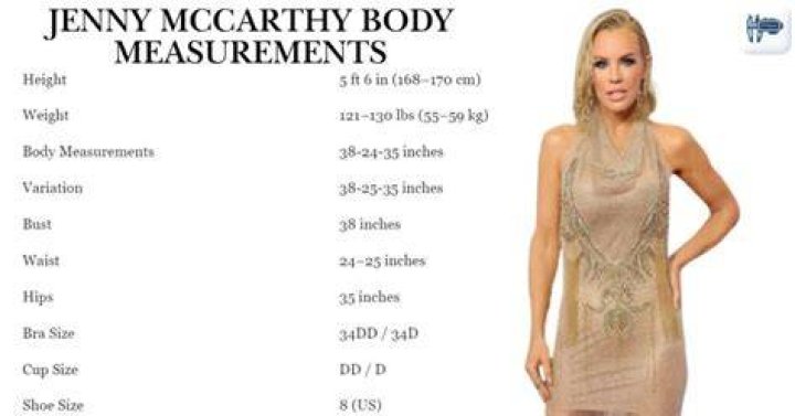 Jenny McCarthy Body Measurements Stats