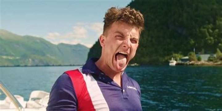 Kyle Dickard poses with tongue out