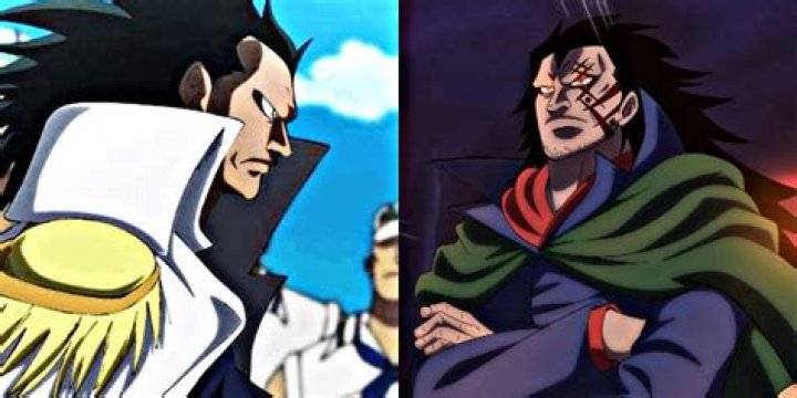 Monkey D. Dragon reading the paper in One Piece