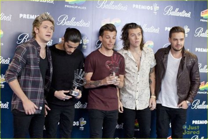 One Direction at the 40 Principales Awards in 2013: Harry Styles, Liam Payne, Zayn Malik, Louis Tomlinson, Niall Horan