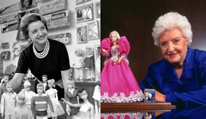 Ruth Handler with her Barbie collection